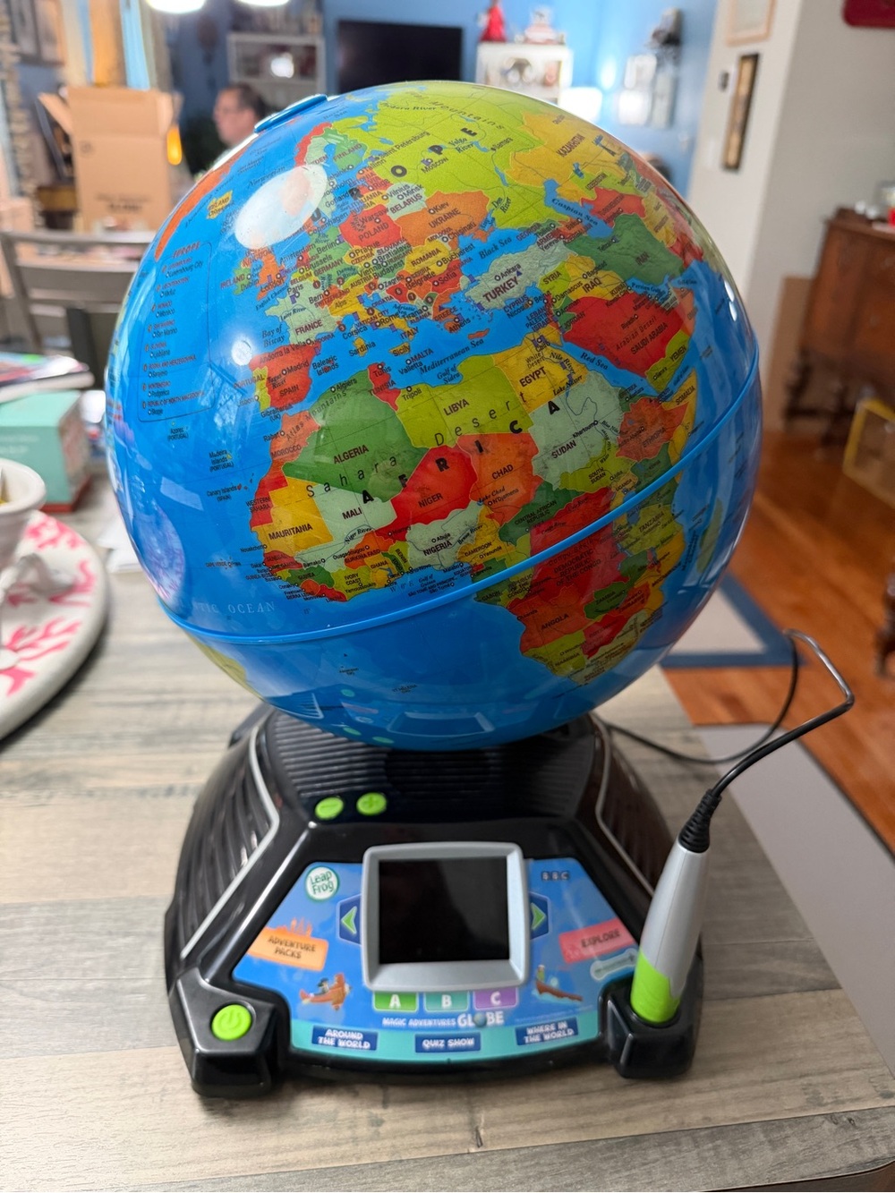 Leap Frog Interactive Magic Adventures Globe Learning Toy with Stylus